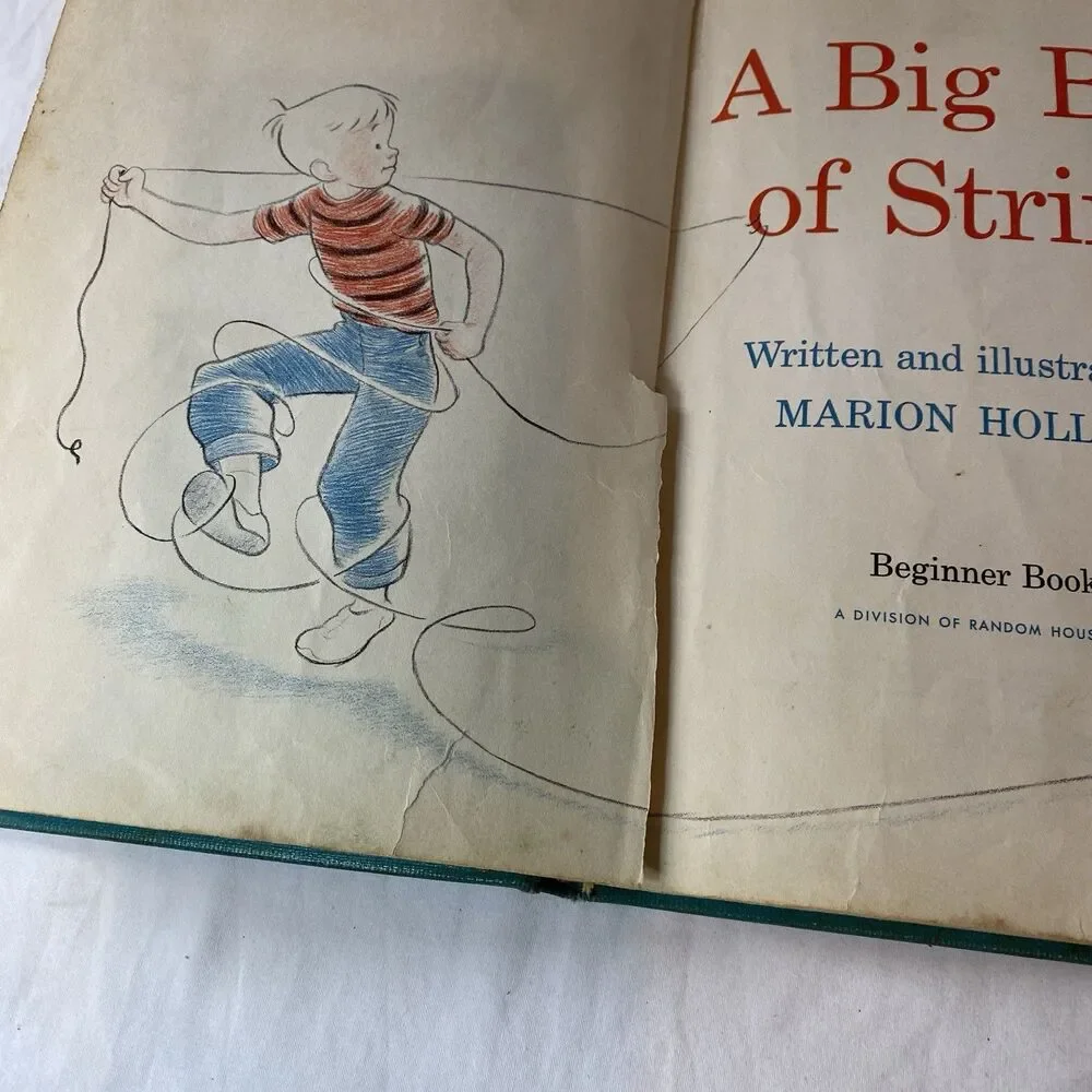 A Big Ball of String vintage childrens book 1958 by Marion Holland